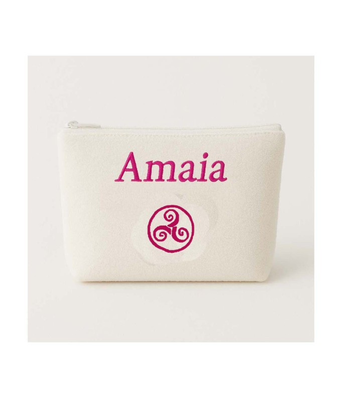 Trousse de toilette personnalisée avec motif...