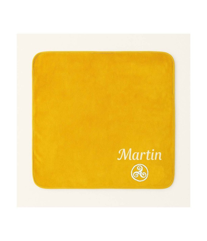 Plaid personnalisé avec motif triskel