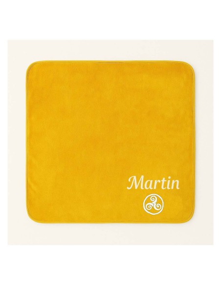 Plaid personnalisé avec motif triskel