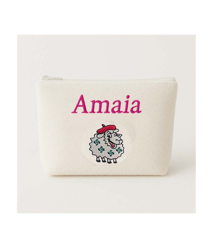 Trousse de toilette personnalisée avec motif...
