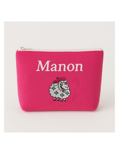 Trousse de toilette personnalisée avec motif mouton Basque