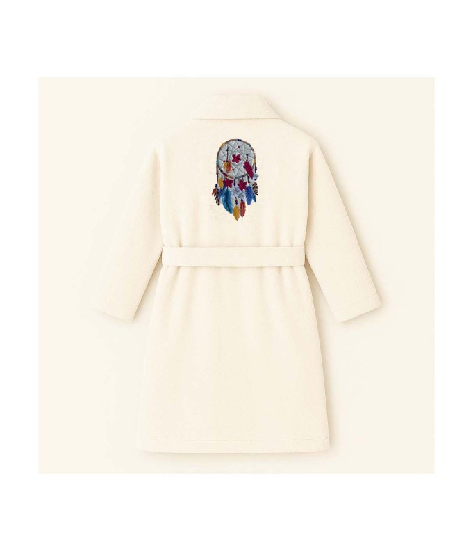 PEIGNOIR BRODÉ ADULTE PERSONNALISÉ DEVANT ET...