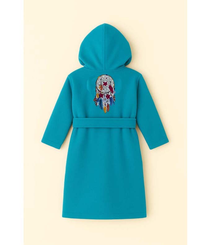 PEIGNOIR BRODÉ ADULTE PERSONNALISÉ DEVANT ET...