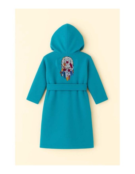 PEIGNOIR BRODÉ ADULTE PERSONNALISÉ DEVANT ET MOTIF DOS ATTRAPE RÊVE 9