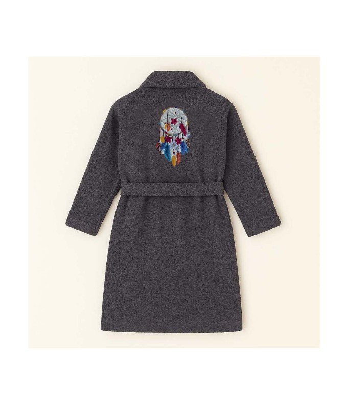 PEIGNOIR BRODÉ ADULTE PERSONNALISÉ DEVANT ET...