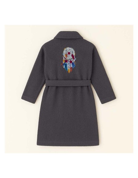 PEIGNOIR BRODÉ ADULTE PERSONNALISÉ DEVANT ET MOTIF DOS ATTRAPE RÊVE 9