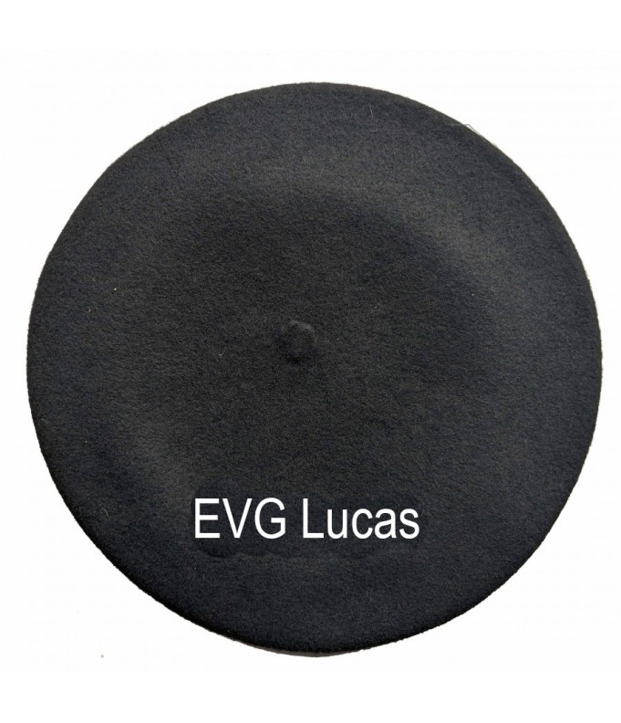 Béret basque EVG noir brodé personnalisé
