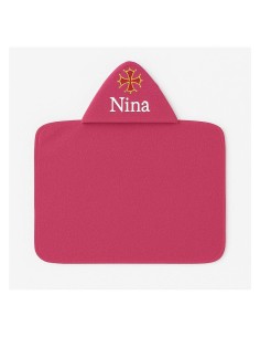 Maxi Cape de bain personnalisée avec motif croix occitane