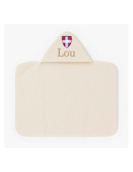 Maxi Cape de bain personnalisée avec motif croix Savoie