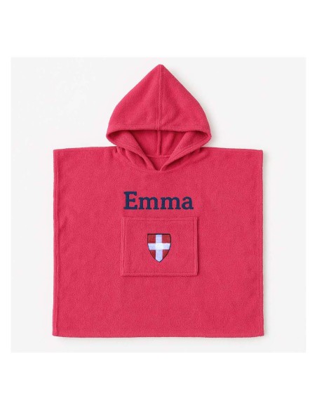 Poncho personnalisé avec motif croix Savoie