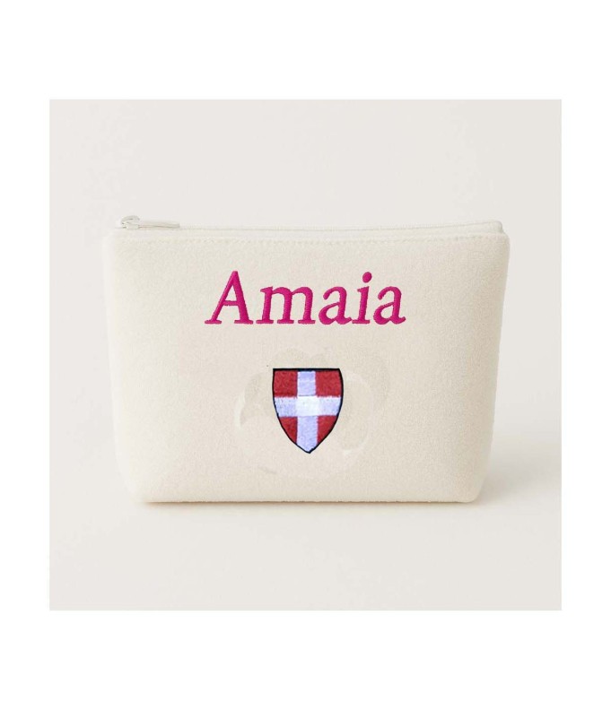 Trousse de toilette personnalisée avec motif...