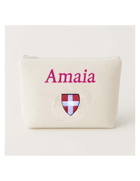 Trousse de toilette personnalisée avec motif croix Savoie