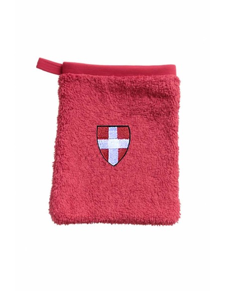 Gant de toilette enfant motif croix Savoie