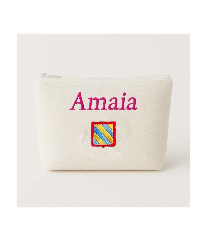 Trousse de toilette personnalisée avec motif...