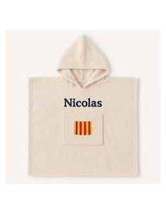 Poncho personnalisé avec motif Provence