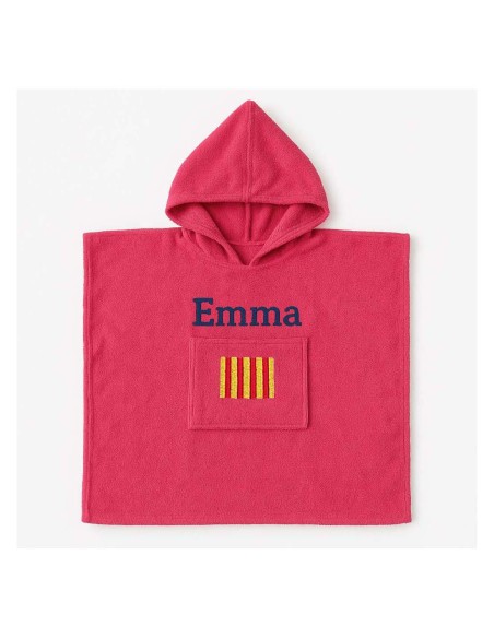 Poncho personnalisé avec motif Provence