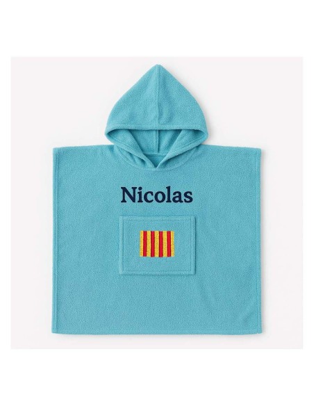 Poncho personnalisé avec motif Provence