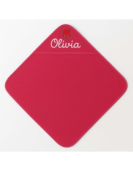 Cape de bain personnalisée avec motif Auvergne