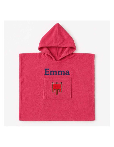 Poncho personnalisé avec motif Auvergne