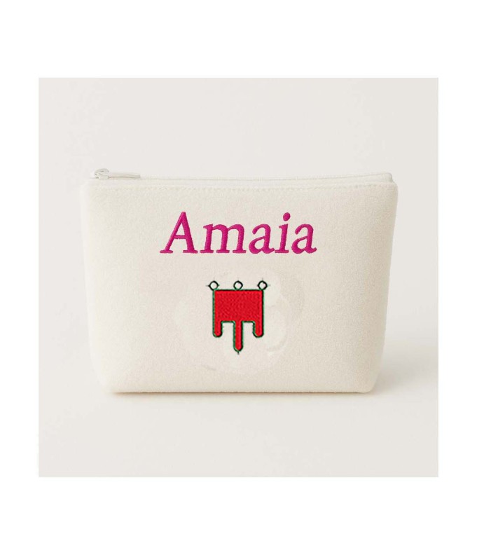 Trousse de toilette personnalisée avec motif...