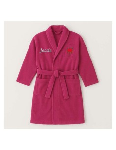 Peignoir brodé enfant personnalisé devant et  motif Auvergne